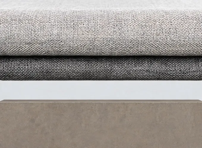 Layered acoustic textile construction